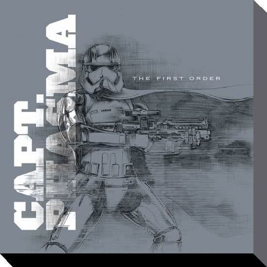 Collector Print STAR WARS - Canvas 40X40 - Episode VII - Captain Phasma Grey