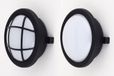 IBV LED Lampe pour locaux humides plafonnier lampe d'extérieur ronde Ø15cm 10W 650lm IP65 Noir blanc neutre 4000K