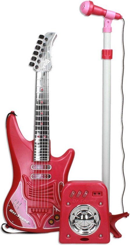 {"int": 2859, "string": null} Kindergitaar Reig Microfoon Rood