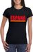 Bellatio Decorations Shoppartners Bv Zwart Espana/ Spanje supporter shirt dames XS