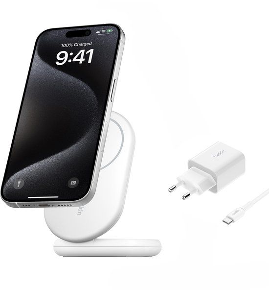 Belkin Draadloze Oplader Qi2 - Magsafe Compatibel - Wit
