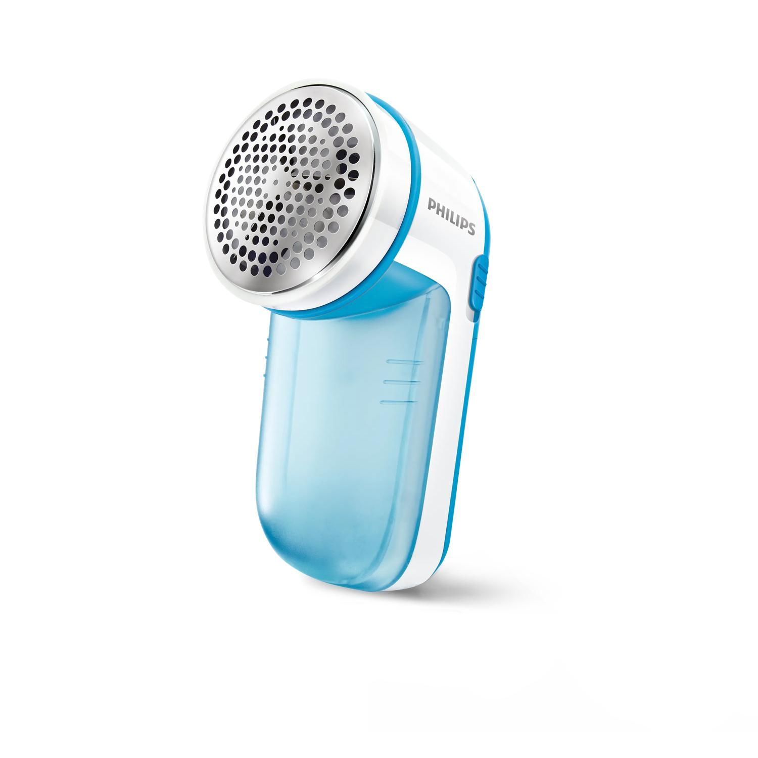 Philips GC026/00 Pluizenverwijderaar - Blauw/Wit - Batterijgevoed