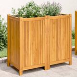 Maison Exclusive - Jardinière en bois massif d'acacia, avec insert, dimensions : 84 x 42 x 75 cm