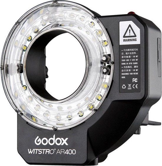 Godox Witstro AR 400 Ringflitser - Zwart