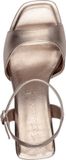 Tamaris - Dames - Sandalen met hak - Metallic - Maat 38