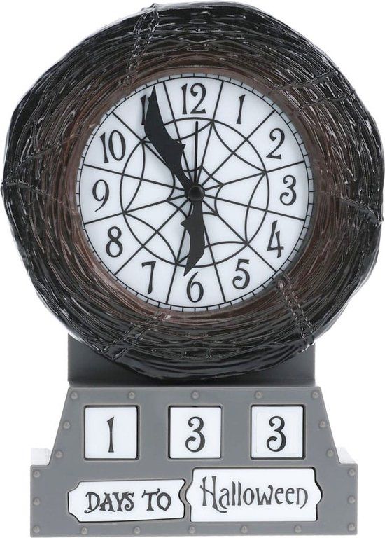 Paladone The Nightmare Before Christmas Countdown Alarm Clock - Grey