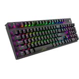 Sharkoon Skiller SGK20 RGB Mechanisch Gaming Toetsenbord (Zwart, US Lay-out (Qwerty), Huano Red, 100%, RGB)