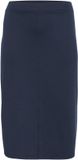 KAFFE Curve Jenna Vrouwenrok XL Blauw Polyester Kniehoogte Effen Herfst/Winter 2024