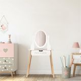 Coiffeuse TEKZEN Kaptafel - Shminktafel - Opmaaktafel incl. Spiegel - 109 cm hoog - Toilettafel - Meisjes - Kinderkamer