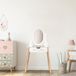 Coiffeuse TEKZEN Kaptafel - Shminktafel - Opmaaktafel incl. Spiegel - 109 cm hoog - Toilettafel - Meisjes - Kinderkamer