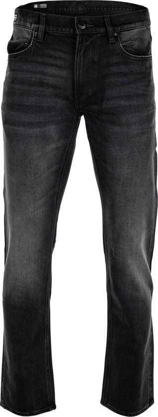 G-STAR Mosa Straight Heren Jeans - worn in black moon