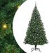vidaXL Sapin de Noël artificiel Vert 210 cm PVC et Acier et Plastique