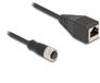 Delock M12 4-pins D-gecodeerd (f) - RJ45 (f) câble réseau industriel | CAT5e | PU | 0,50 mètre