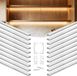 VEVOR Profilé LED, 20 Pièces, 1 m, Profilés en Aluminium Anodisé avec Couvercle Blanc Lait, Embouts et Clips de Montage, Canaux, Diffuseur pour Bandes LED, Idéal pour les Plans de Travail Sous Meuble, Forme en U
