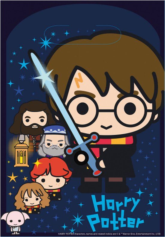 Amscan Harry Potter Cartoon traktatiezakjes | per 8 stuks