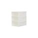 Cetomo 5L x 3 tiroirs de rangement en plastique, organisateurs de bureau, organisateur de tiroirs, boîte de rangement, tour empilable pour bureau, chambre, dortoir, cosmétiques, PP durable, sans BPA, blanc et transparent, 5 l, 3 pièces