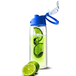 Asobu Pure Flavour 2 Go - Drinkfles - Blauw, Transparant