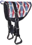 Waldhausen Bareback Pad Zadel Blue / Red Full Katoen Boomloos