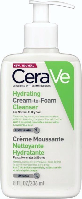CeraVe Hydrating Cream to Foam - 236 ml - Unisex