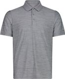 CMP Polo Heren Graffite Mel Polyester Korte Mouw Gestreept 3XL
