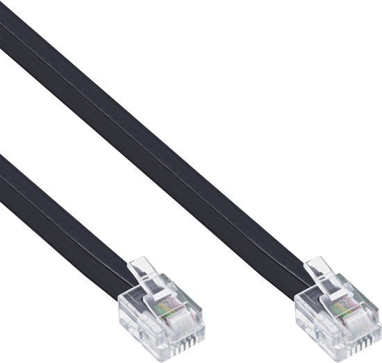 InLine Modulaire kabel RJ12, jack/jack, 6-aderig, 6P6C, 15m