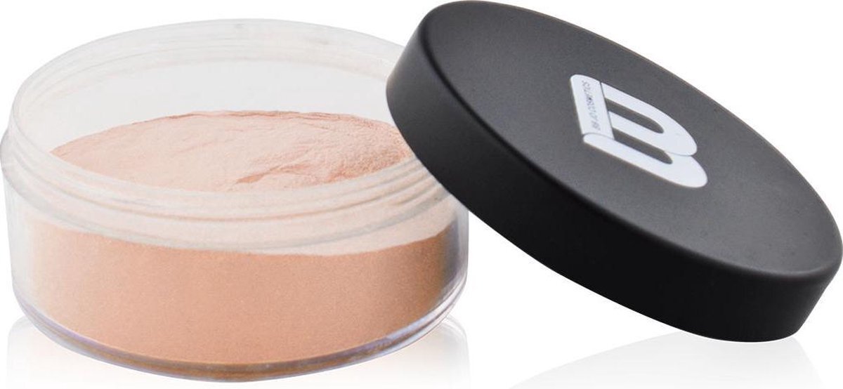 BB JO Cosmetics BB JO Silky Loose Powder Dark 20 g - Gezichtspoeder, inclusief gratis fluffy sponsje -