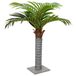 VidaXL Kunstpalmboom 6 bladeren 100 cm groen