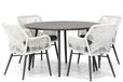 Lifestyle Garden Furniture Lifestyle Lifestyle Advance/Matale 125 cm rond dining tuinset 5-delig