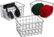 Relaxdays Metalen Draadmanden Set - 3 Stuks - Zwart