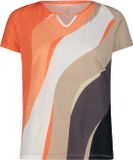 CMP Damestrui V-hals Korte mouw Polyester Tangeri-sabbia XXL