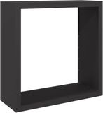 vidaXL Haardhoutrek 100x40x100 cm staal zwart