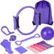 Wan GmbH Pilates Ring Set - Yoga Set - Sport à domicile - Kit de 13 pièces - Anneau de 38 cm - Violet