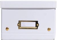 Exacompta 5x Opbergdoos in karton 20x26x15cm Neo Deco, vlak geleverd - Wit