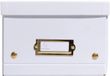 Exacompta 5x Opbergdoos in karton 20x26x15cm Neo Deco, vlak geleverd - Wit