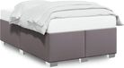 vidaXL Bedframe Kunstleer Grijs 120x200 cm