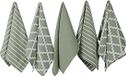 Penguin Home Katoen Theedoek 5-Delig Set, Salie