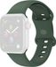By Qubix Qubix - Siliconen sportbandje - Donkergroen - Maat: S/M - Geschikt voor Apple Watch 38mm / 40mm / 41mm / 42mm