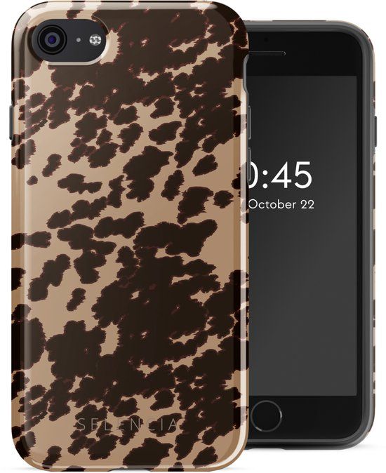 Selencia Hoesje - Geschikt voor Apple iPhone SE (2022) / SE (2020) / 8 / 7 / 6s / 6 - Backcover - Country Moo'd