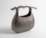 Vase Ramea Aluminium Hématite Coulé
