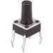 Weltron T604 Druktoets 24 V/DC 0.05 A 1x uit/(aan) Moment (l x b x h) 6 x 6 x 9.5 mm 1 stuk(s)