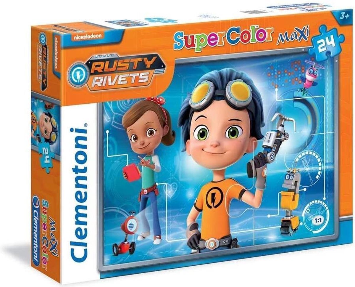 Clementoni Supercolor Maxi puzzel - Rusty Rivets - 24 grote puzzzelstukjes