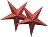 Merkloos / Sans marque Hadicke Gmbh & Co. Kg Decoratie kerststerren - 2x - rood - 40 cm - papier - hangend
