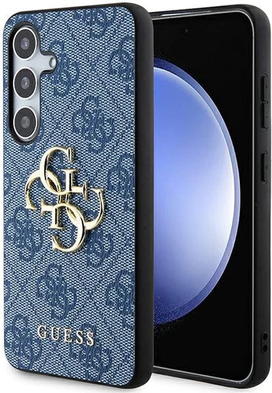 Guess GUHCS24S4GMGBL S24 S921 blue hardcase 4G Big Metal Logo