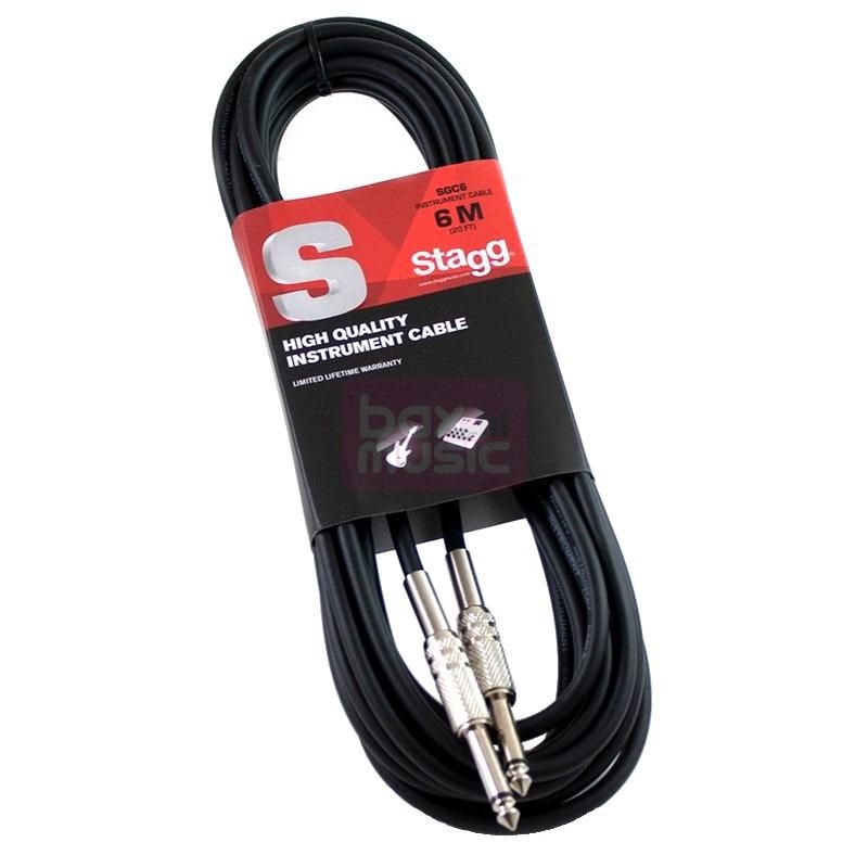 Stagg SGC6 instrumentkabel jack-jack 6 meter