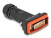 Delock 87806 Connecteur de câble D-Sub 15 broches/15 broches à souder Noir, Orange