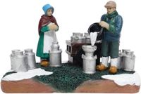 Santaville - Milkfarmers Working Polyresin 13cm