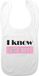 Bellatio Decorations Baby slabbetje - Roze - Katoen - Unisex