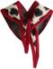 Next Dames Dikke Driehoekige Sjaal Acryl Animal Jacquard Effen Bruin