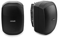 Audibax Ovo 4 Black - Passieve HiFi-Luidspreker - IP65, 35 W, 100 V Inline Vermogen, Wandhouder Inbegrepen, Met Woofer