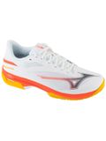 Mizuno Wave Exceed Court Tennis Schoenen Heren Wit/Oranje/Rood Maat 44